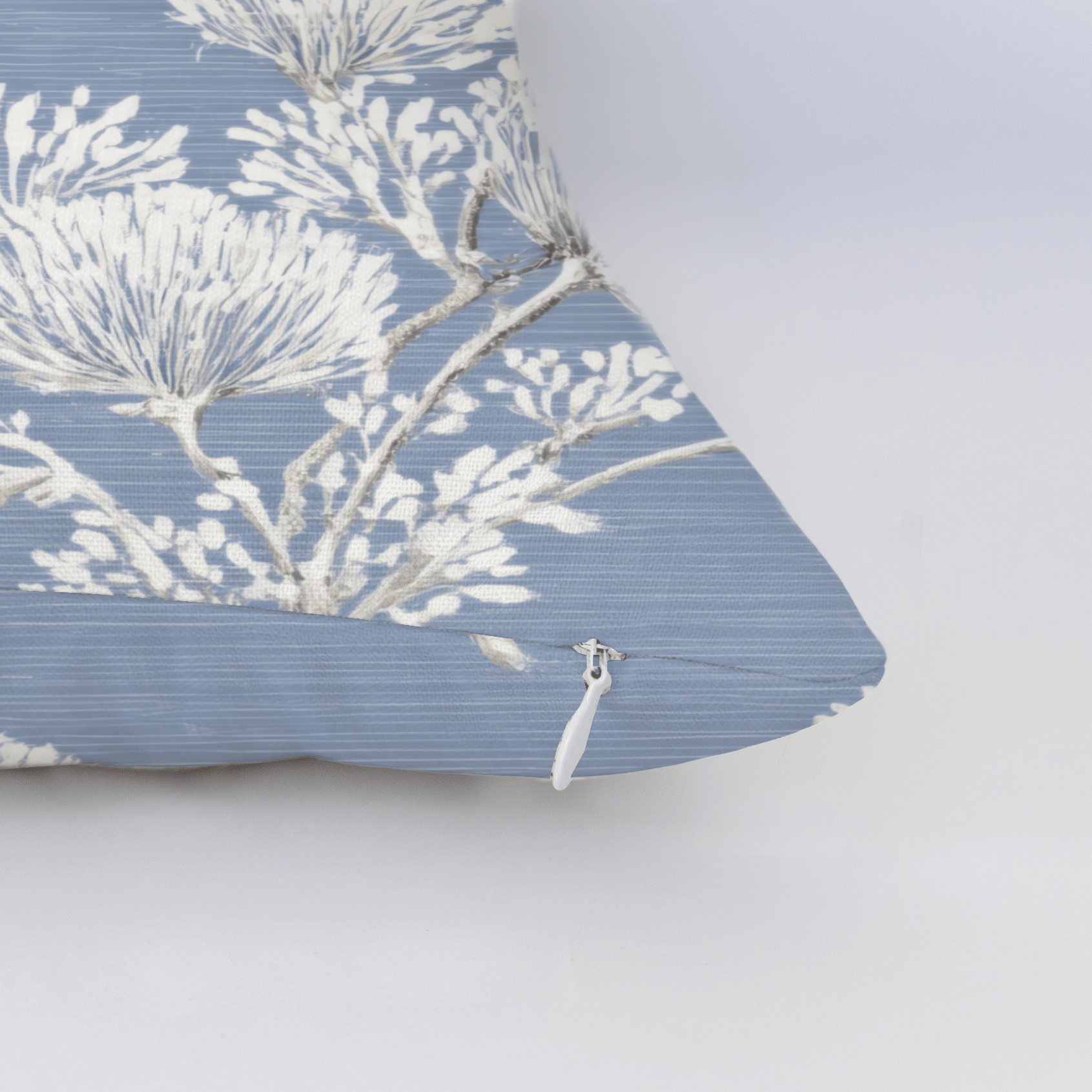 Stormy Silk Throw Pillow - Lemon Park