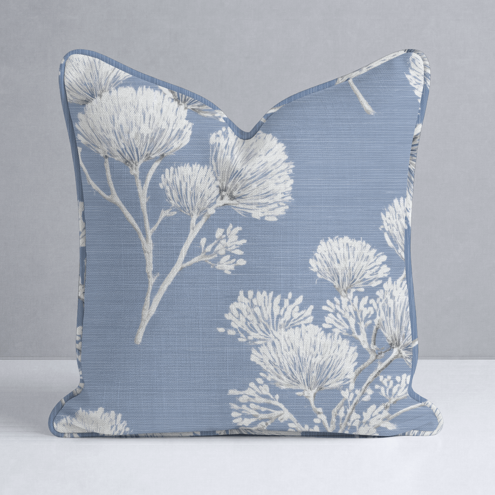Stormy Silk Throw Pillow - Lemon Park
