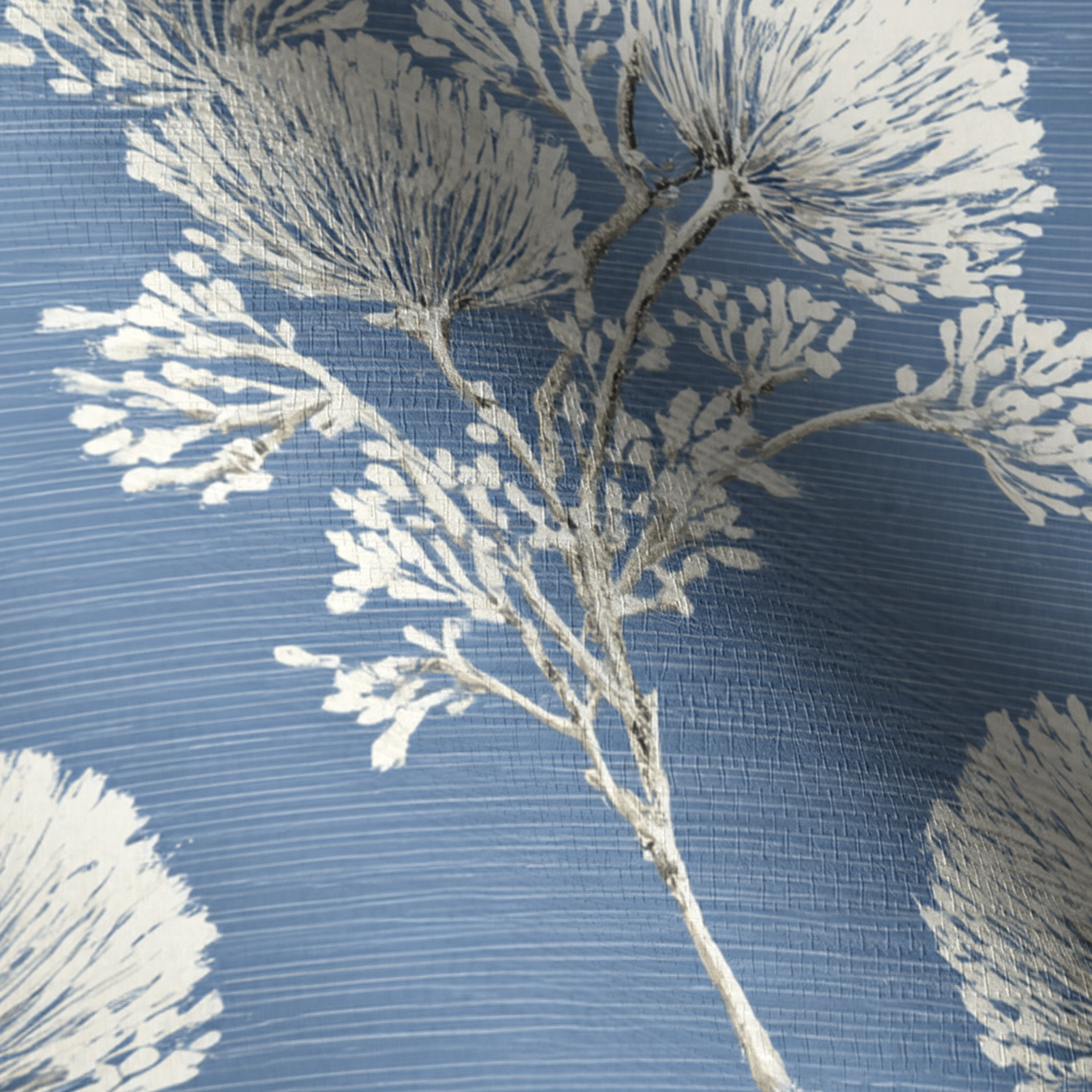 Stormy Silk Faux Grasscloth Wallpaper