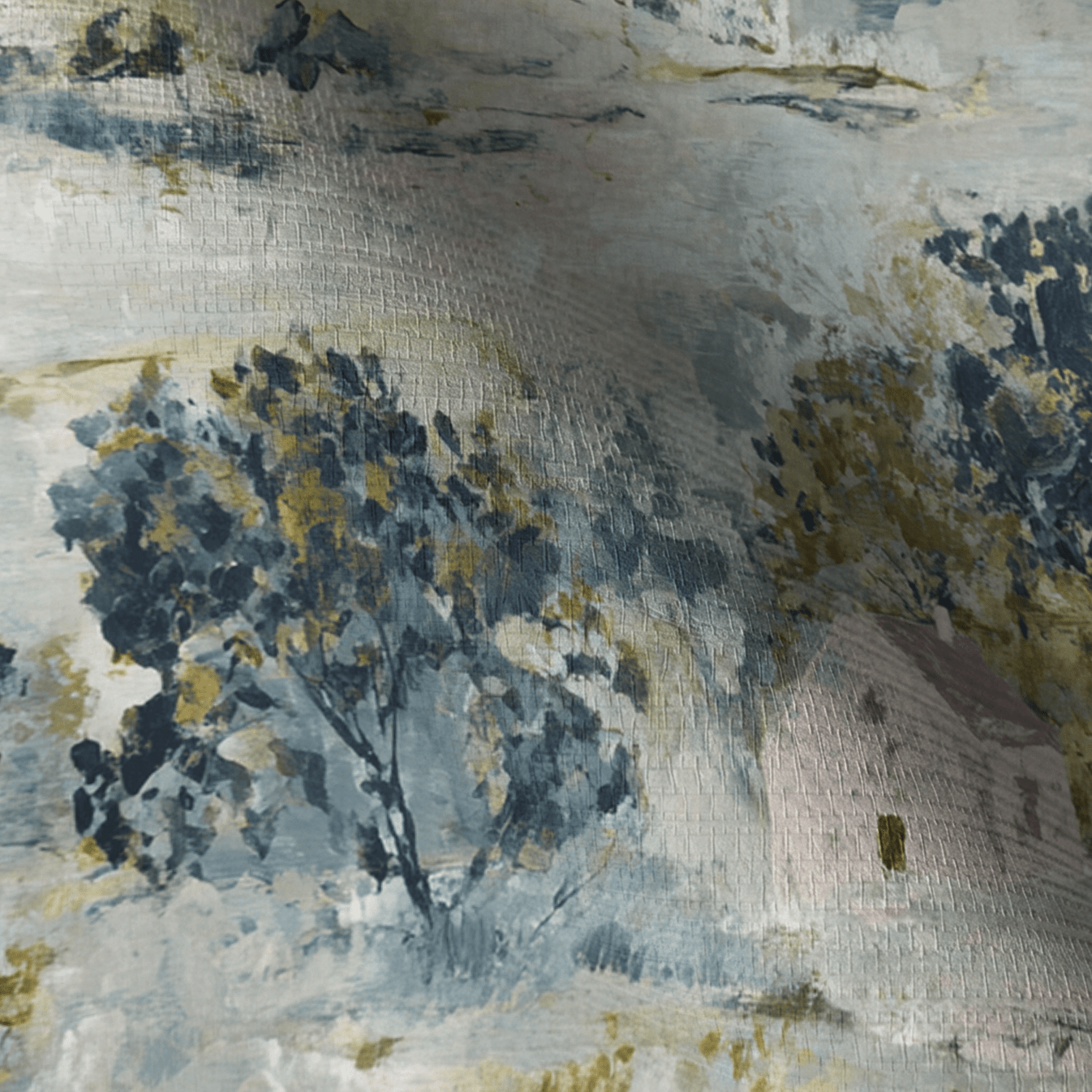 Storybook Green Faux Grasscloth Wallpaper - Lemon Park