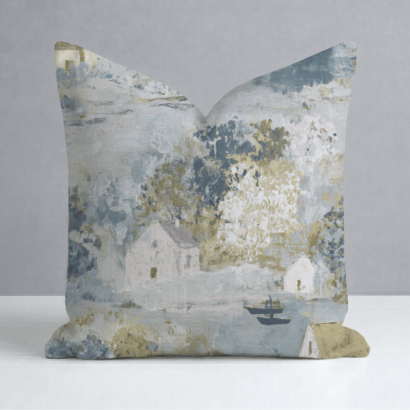 Storybook Green Throw Pillow - Lemon Park