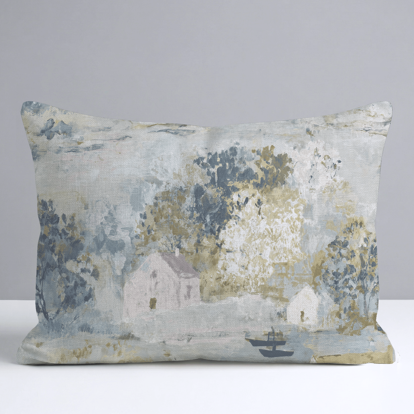 Storybook Green Throw Pillow - Lemon Park