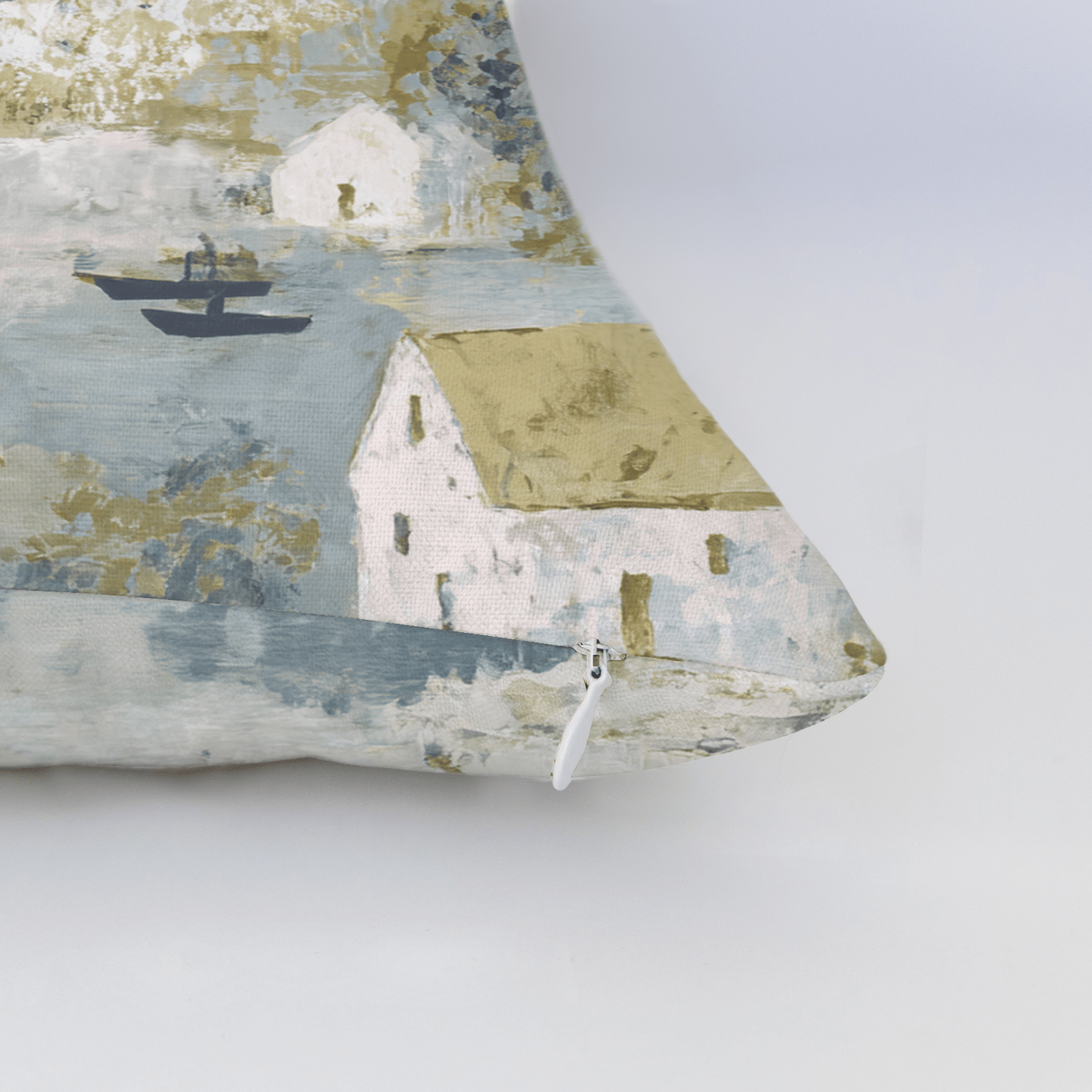 Storybook Green Throw Pillow - Lemon Park