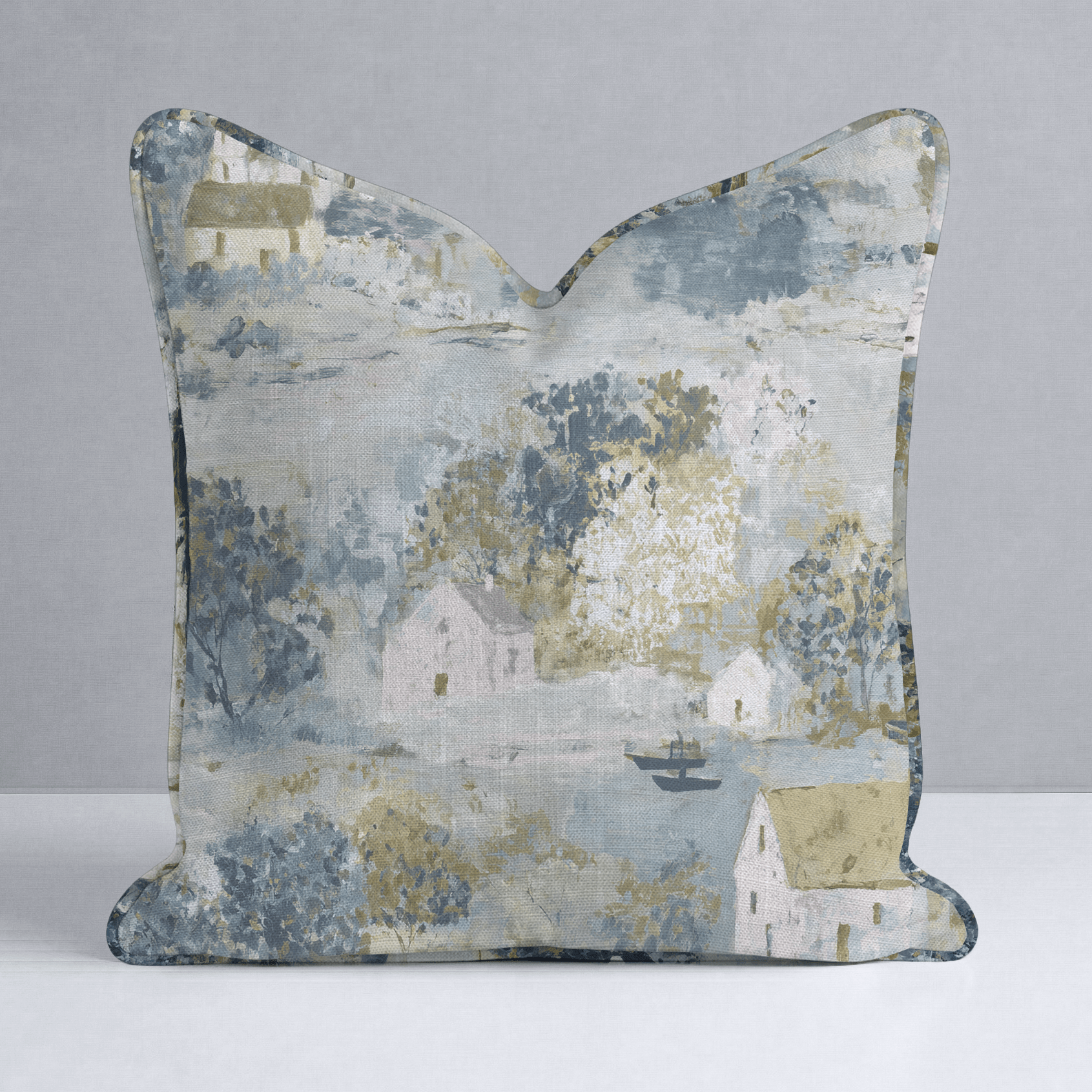 Storybook Green Throw Pillow - Lemon Park