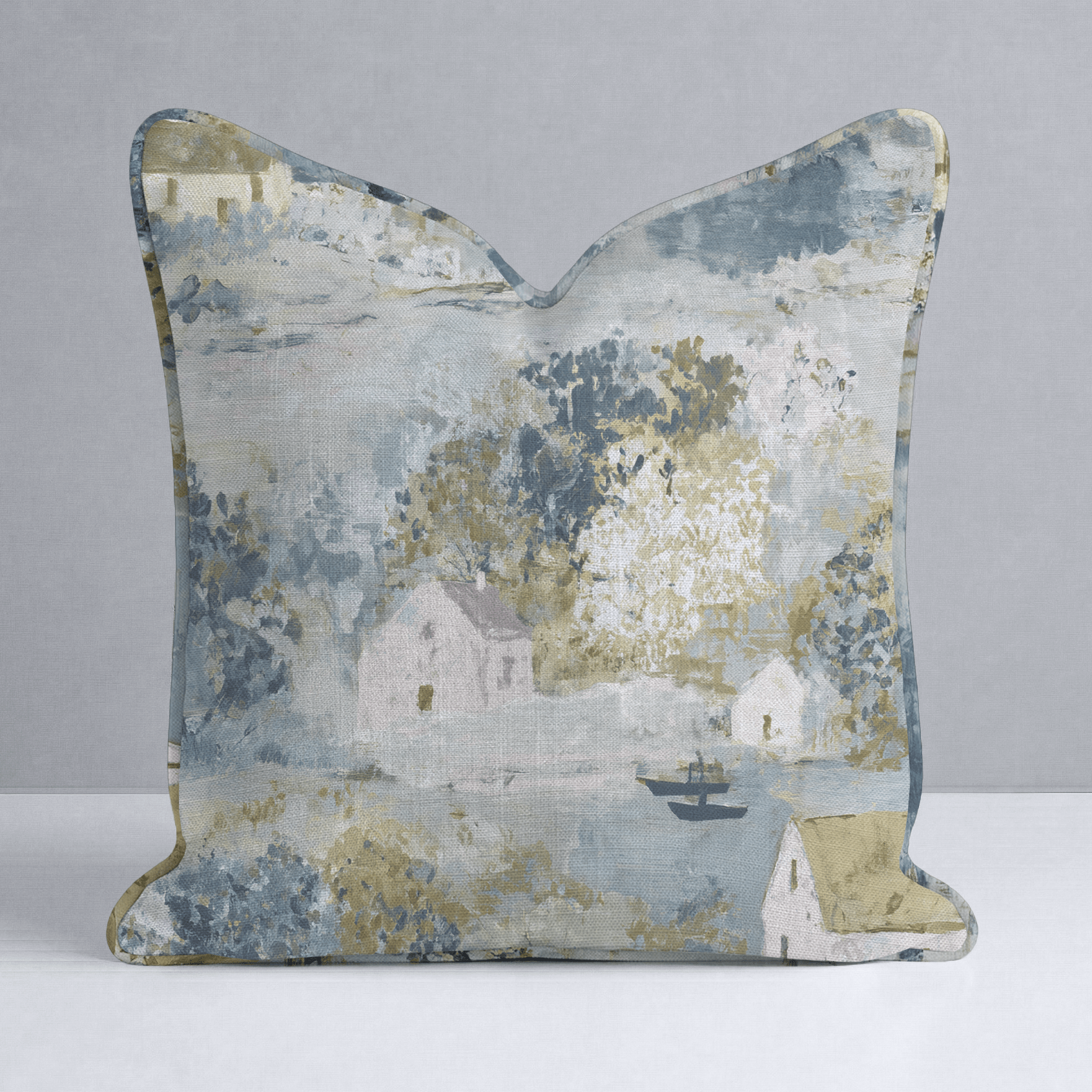 Storybook Green Throw Pillow - Lemon Park