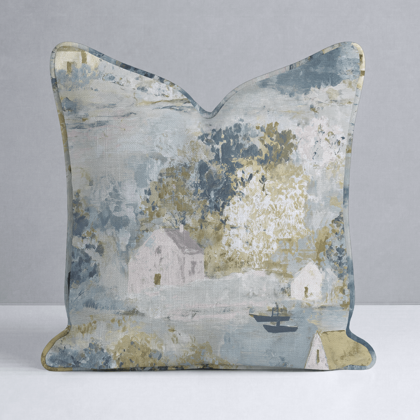 Storybook Green Throw Pillow - Lemon Park