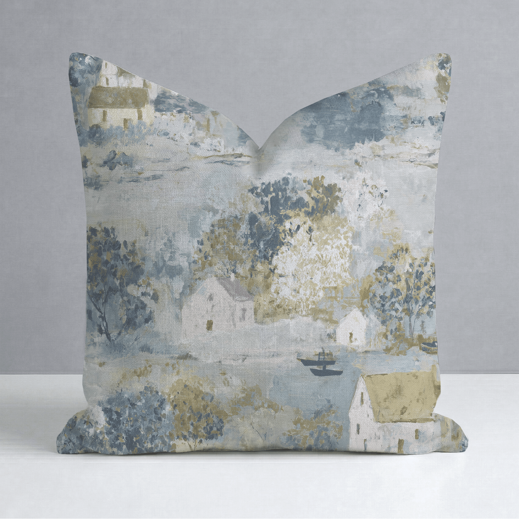 Storybook Green Throw Pillow - Lemon Park