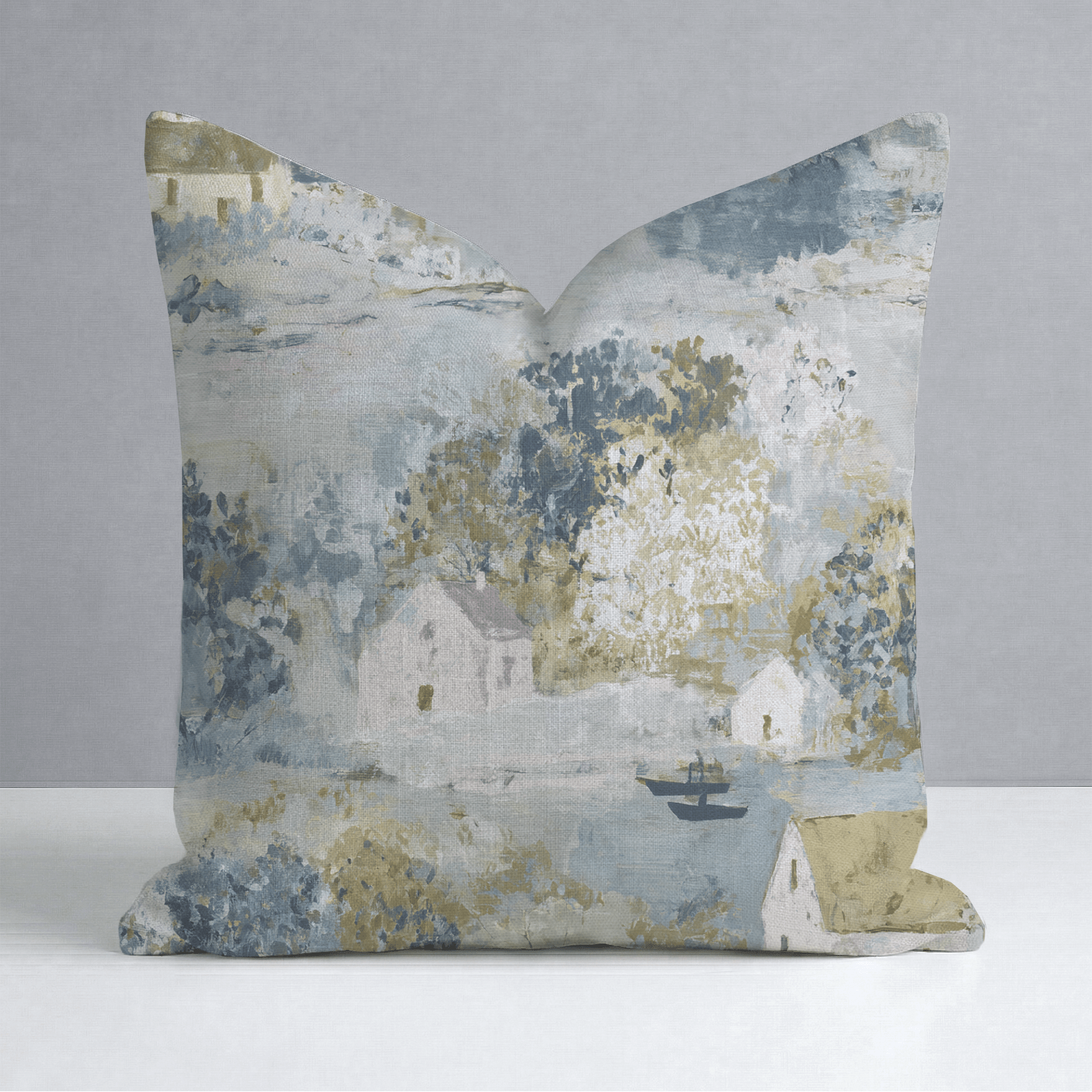 Storybook Green Throw Pillow - Lemon Park