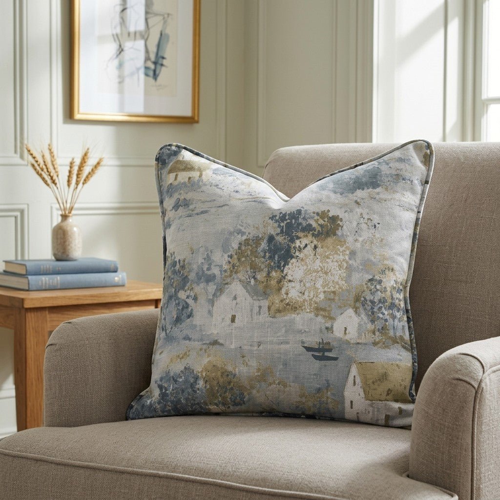 Storybook Green Throw Pillow - Lemon Park