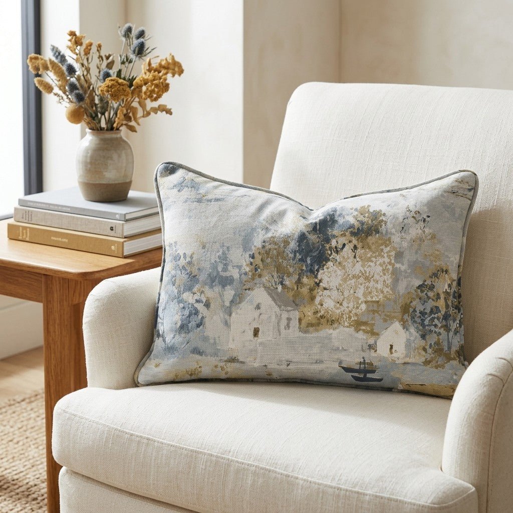Storybook Green Throw Pillow - Lemon Park