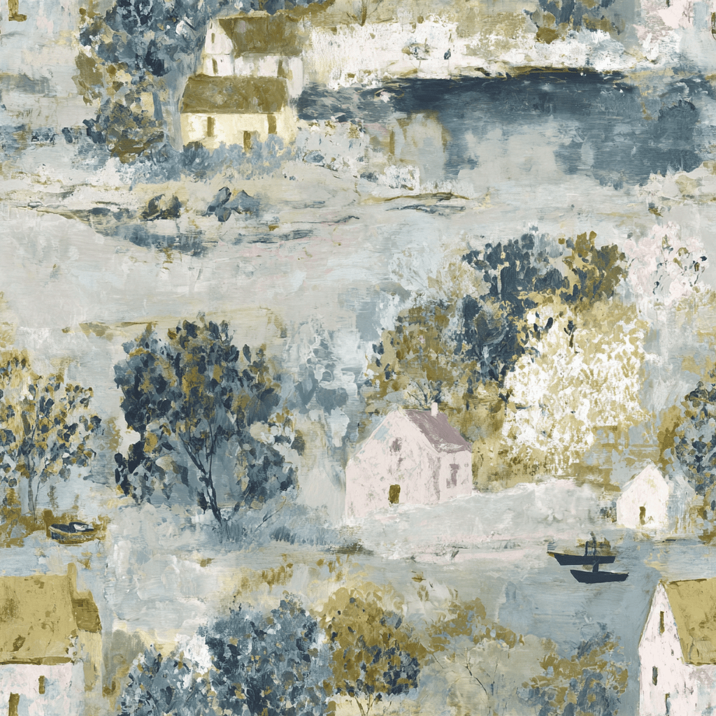 Storybook Green Wallpaper - Lemon Park