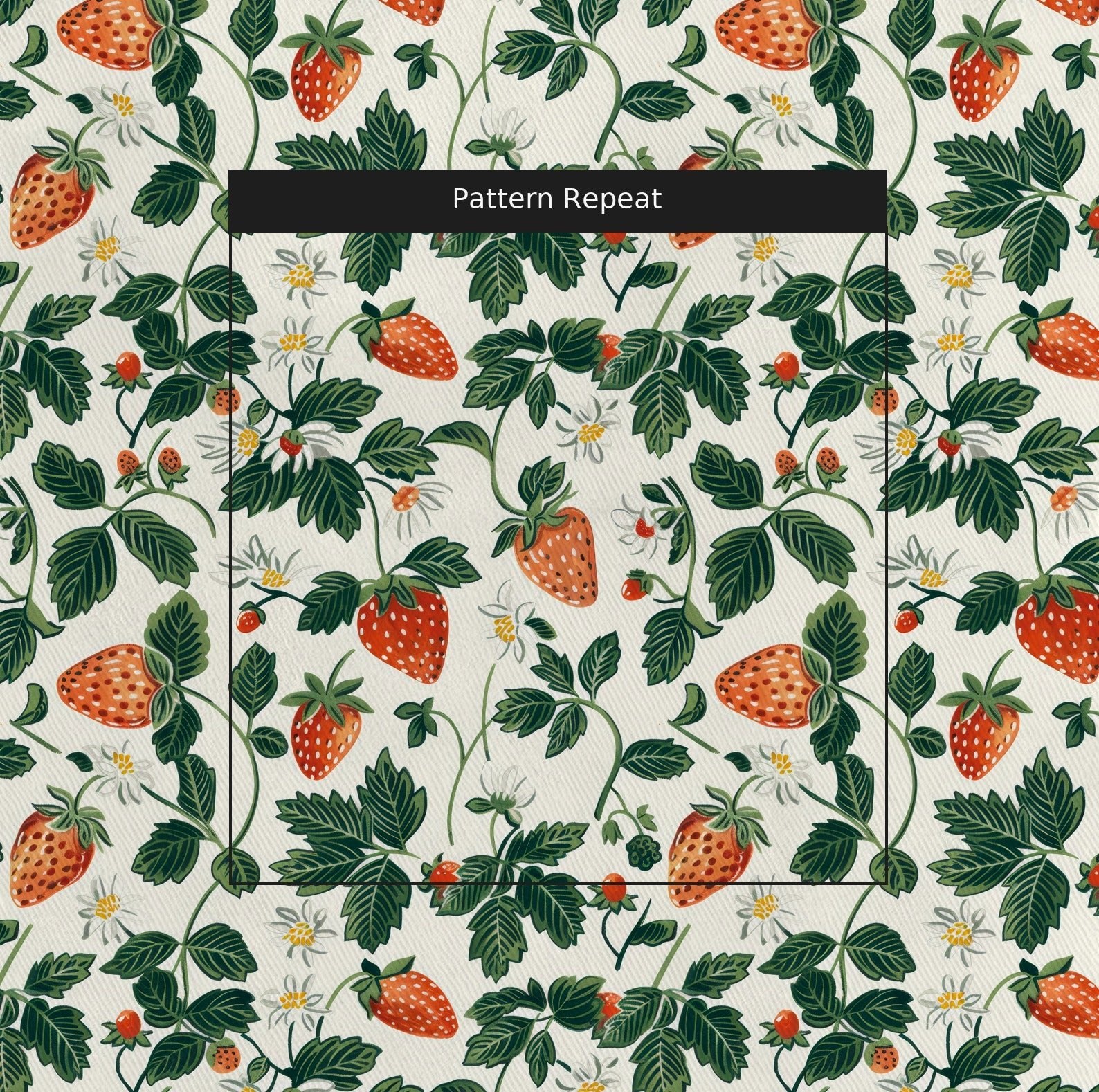 Strawberry Fields - Fabric - Lemon Park