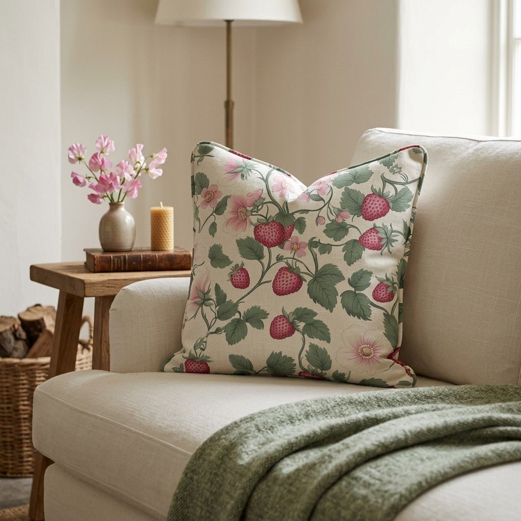 Strawberry Shortcake Throw Pillow - Lemon Park