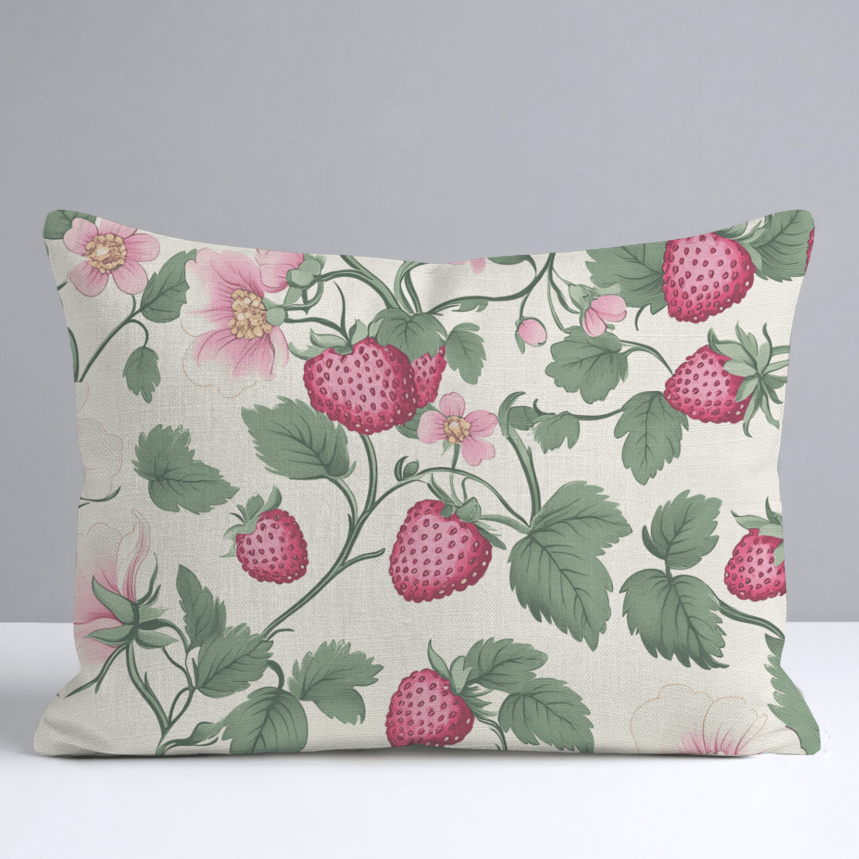Strawberry Shortcake Throw Pillow - Lemon Park