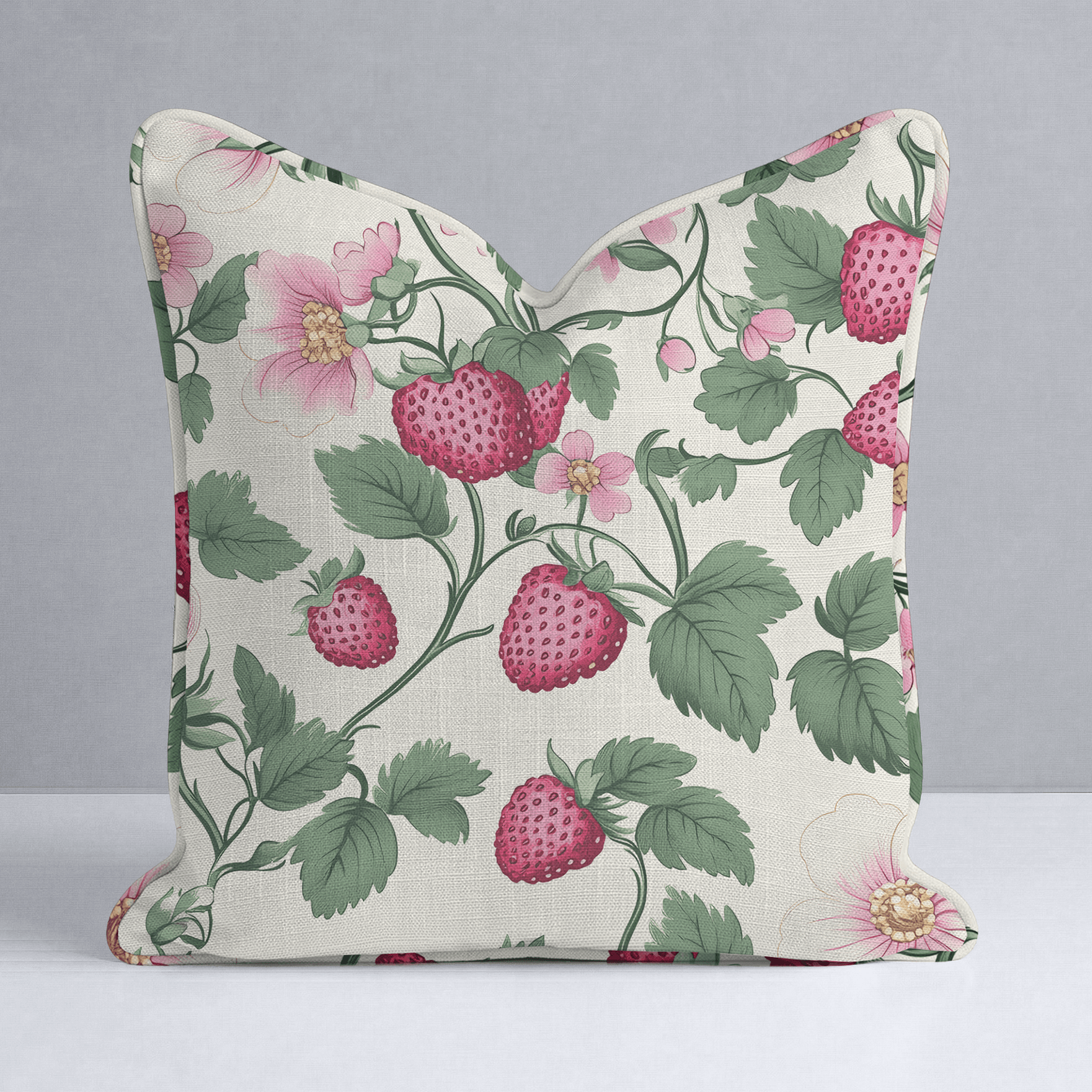 Strawberry Shortcake Throw Pillow - Lemon Park
