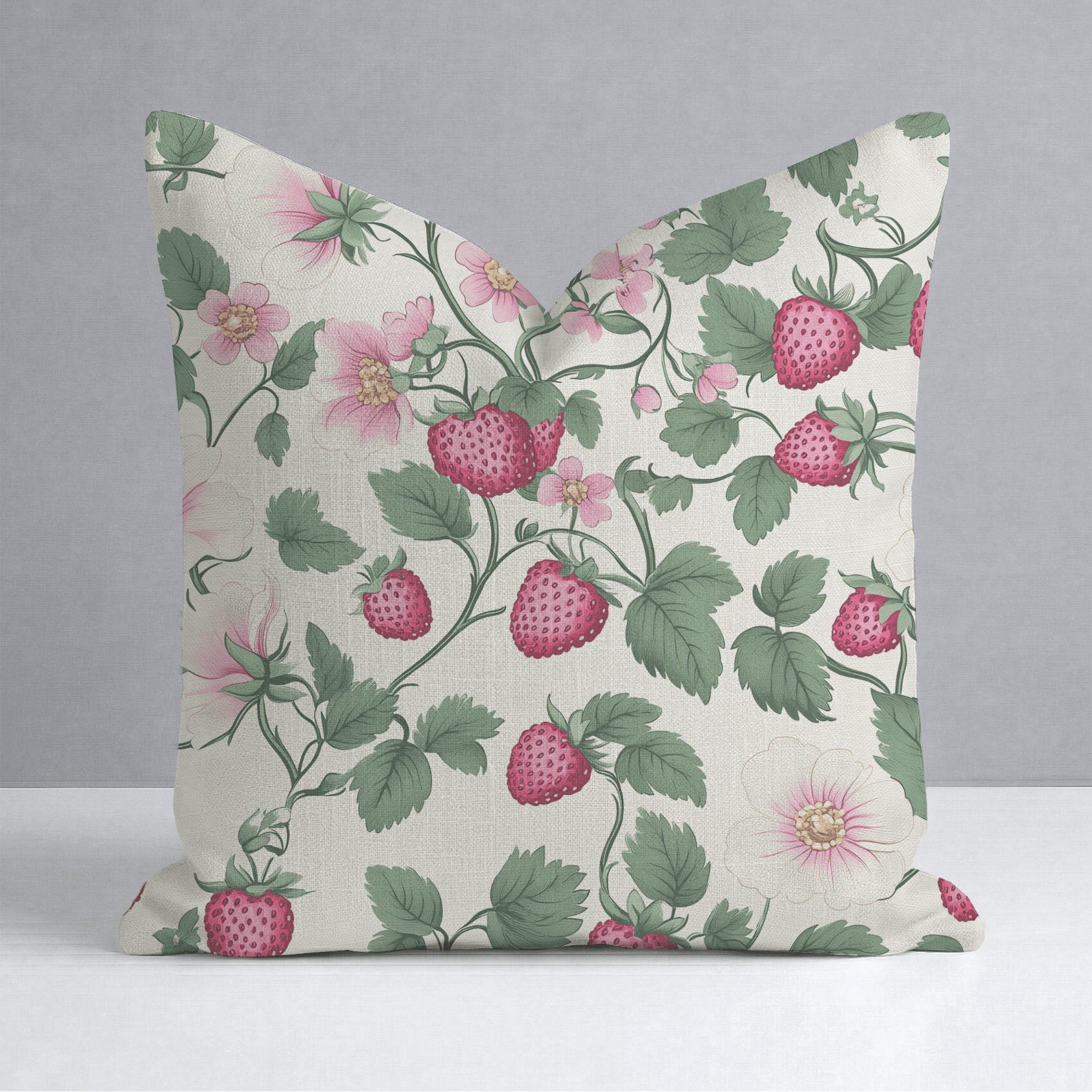 Strawberry Shortcake Throw Pillow - Lemon Park