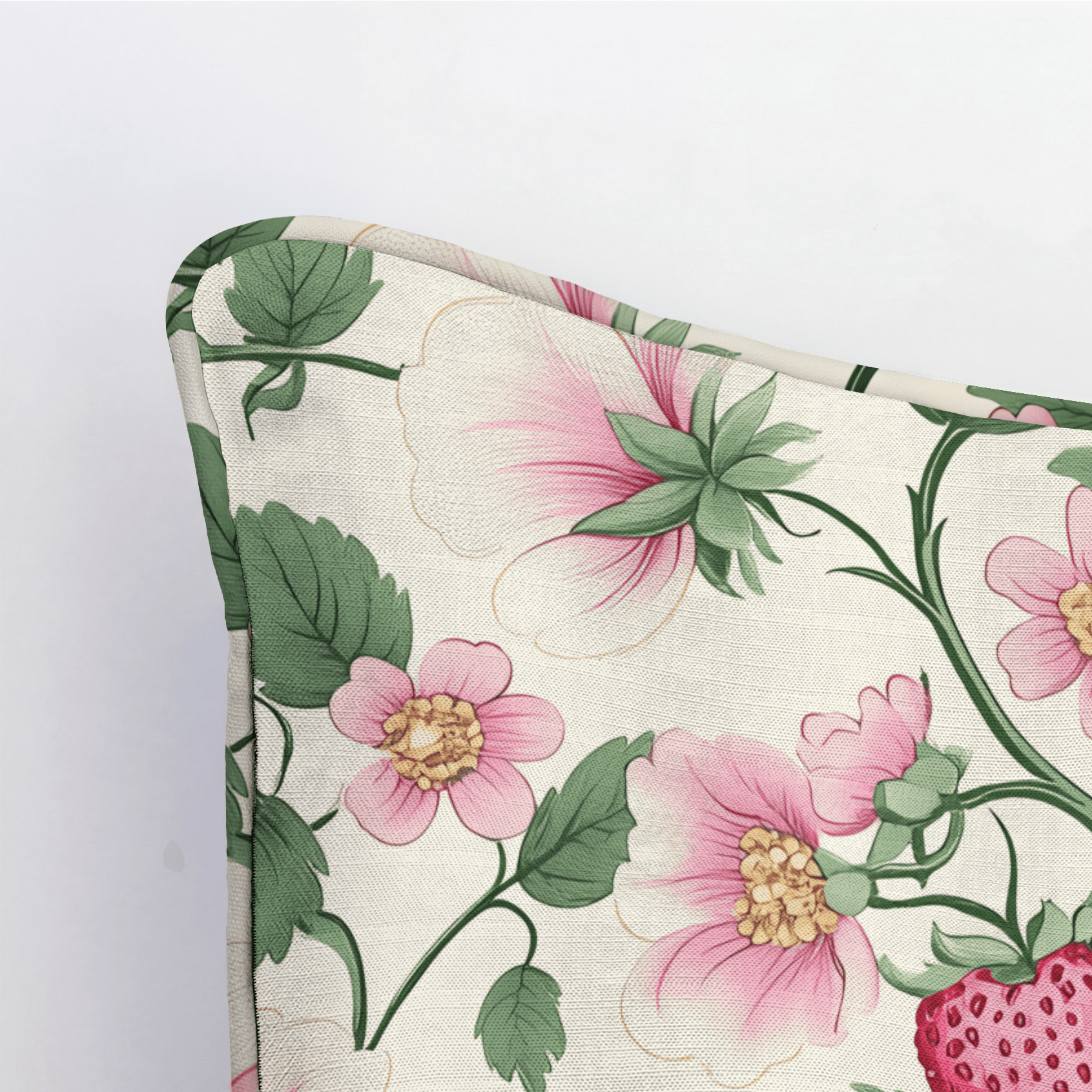 Strawberry Shortcake Throw Pillow - Lemon Park