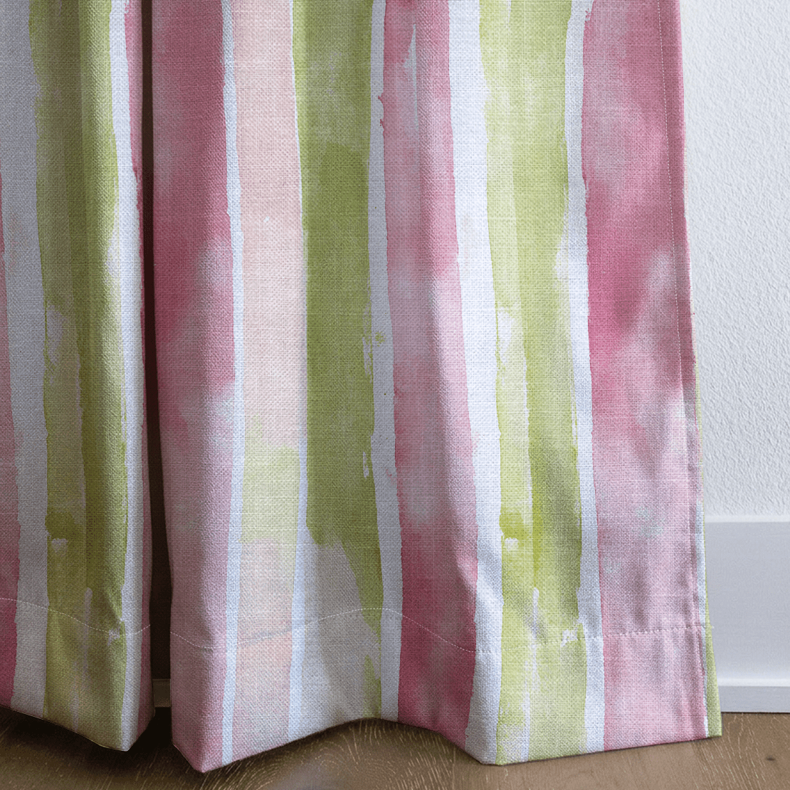 Striped Meadow - Drapery - Lemon Park