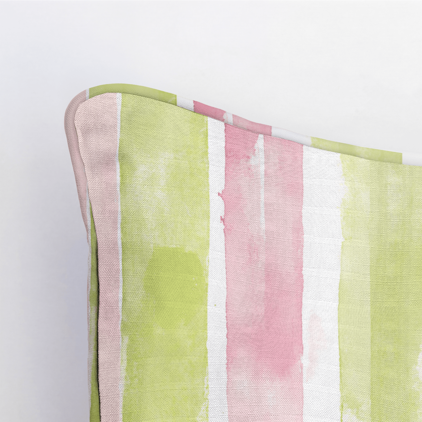 Striped Meadow Throw Pillow - Lemon Park