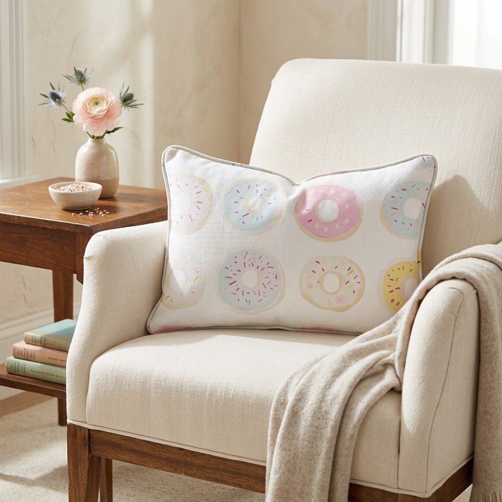 Sugar Swirls Throw Pillow - Lemon Park
