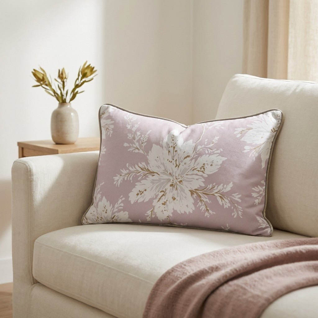 Sugarplum Petals Throw Pillow - Lemon Park