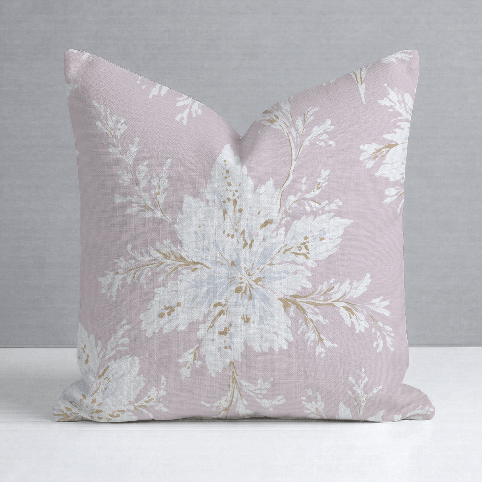 Sugarplum Petals Throw Pillow - Lemon Park