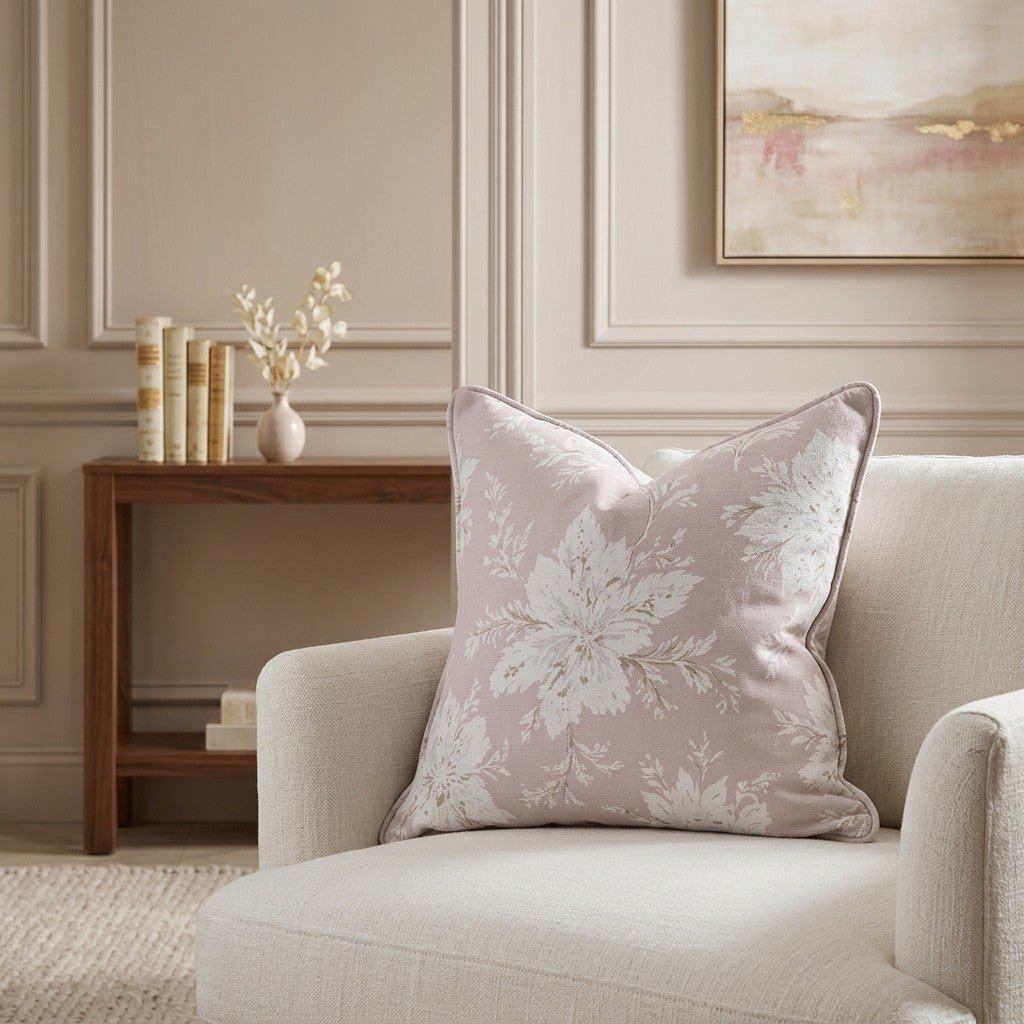Sugarplum Petals Throw Pillow - Lemon Park
