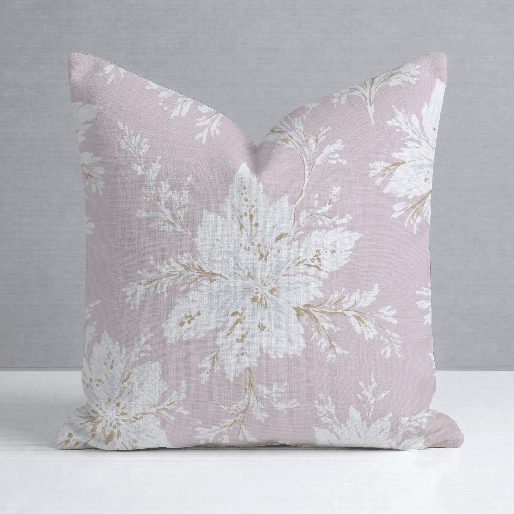Sugarplum Petals Throw Pillow - Lemon Park
