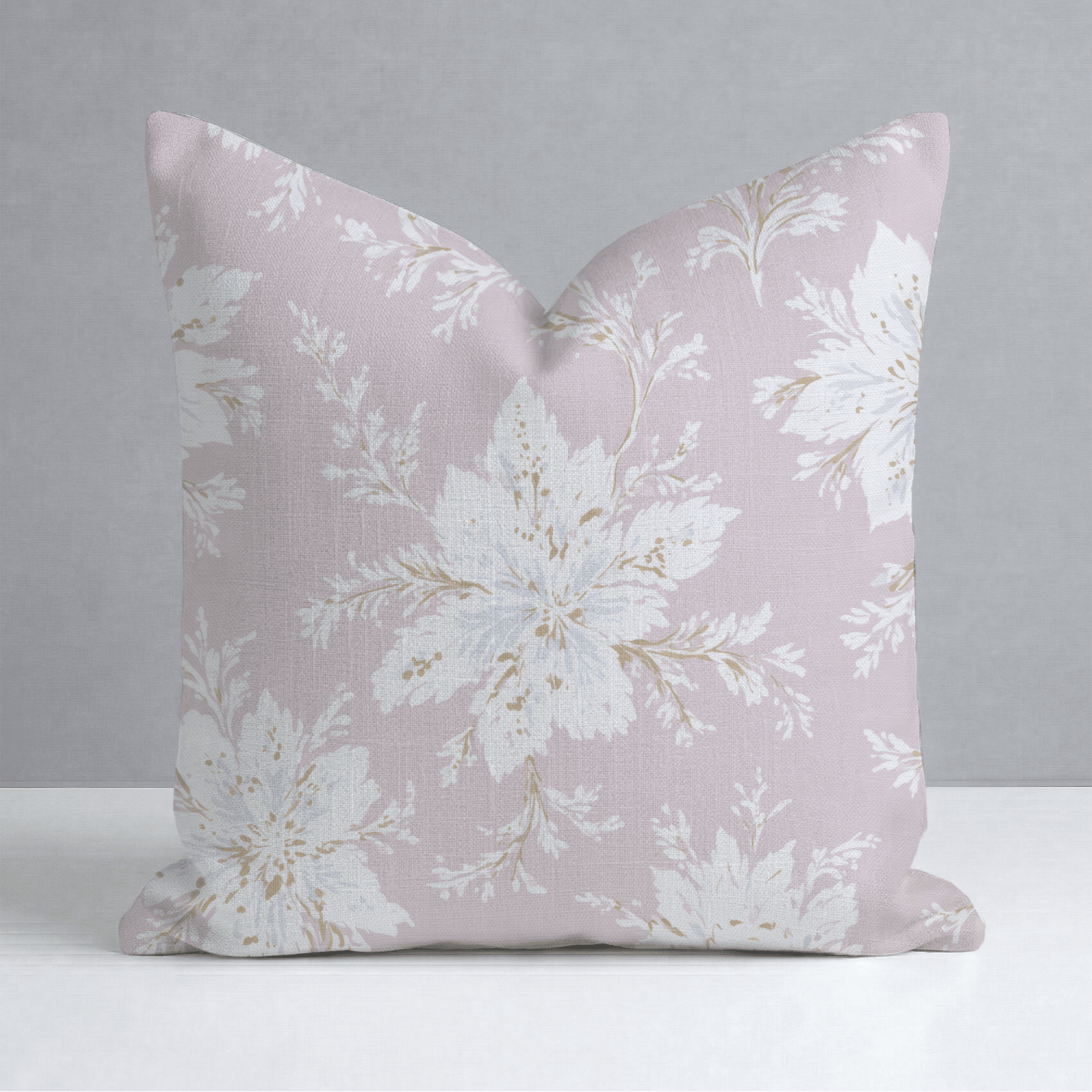 Sugarplum Petals Throw Pillow - Lemon Park