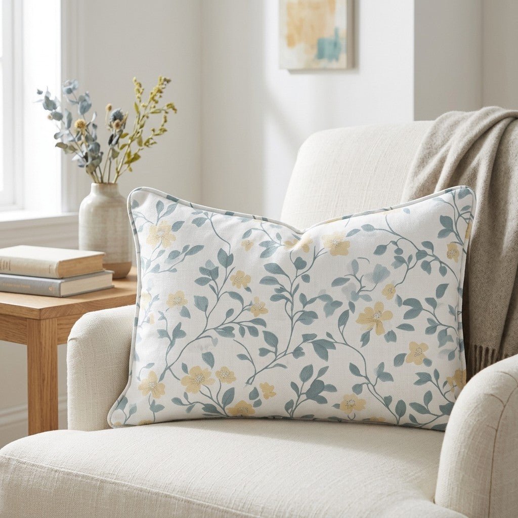 Summer House Throw Pillow - Lemon Park