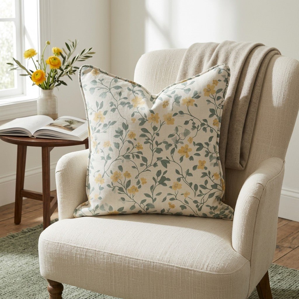 Summer House Throw Pillow - Lemon Park