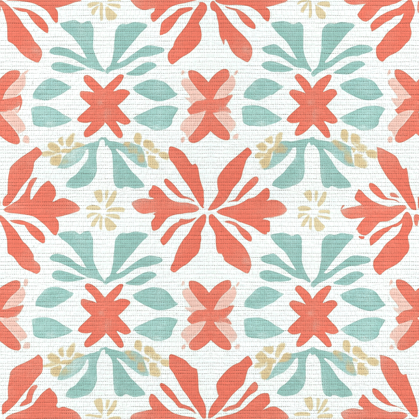 Summer Orange Faux Grasscloth Wallpaper - Lemon Park