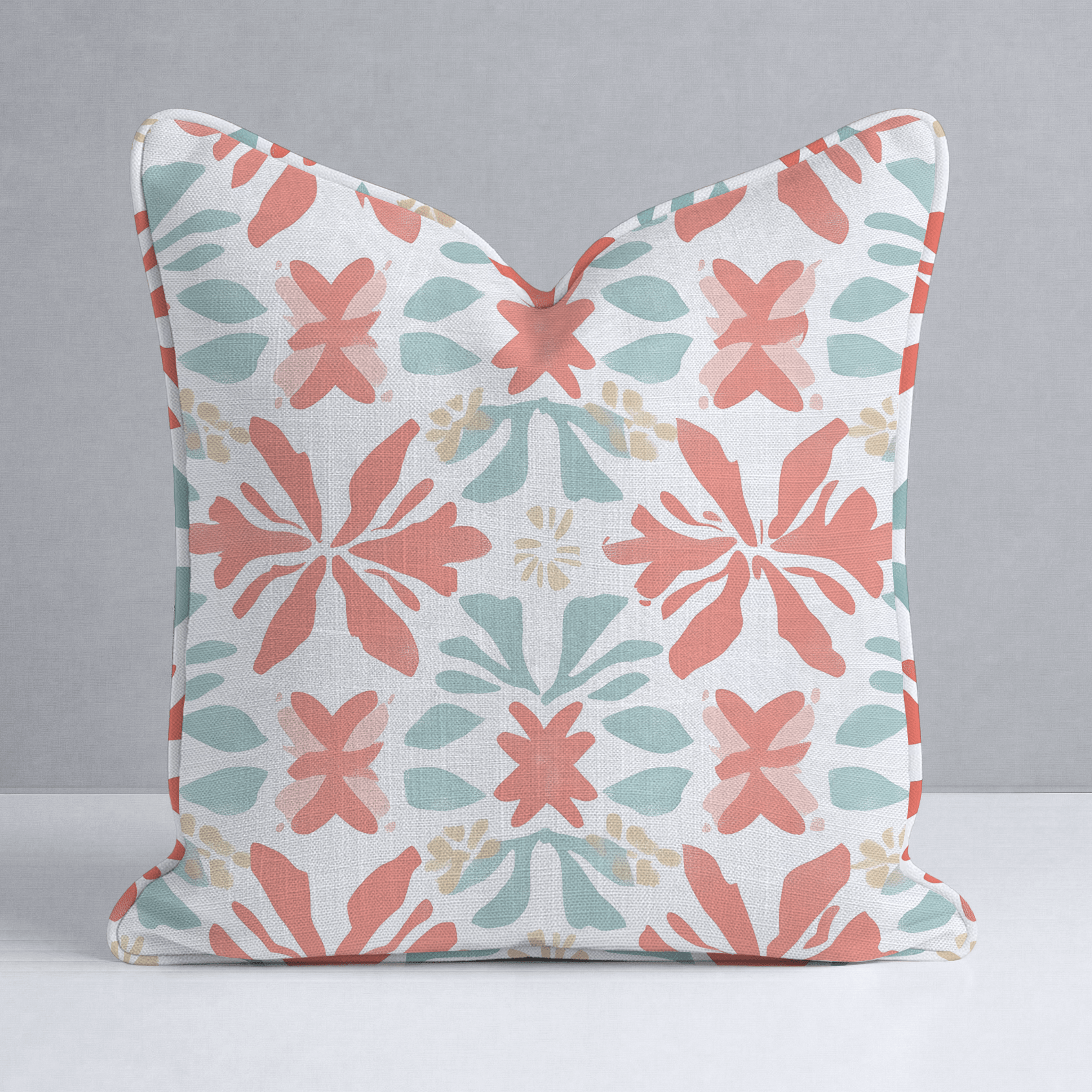 Summer Orange Throw Pillow - Lemon Park