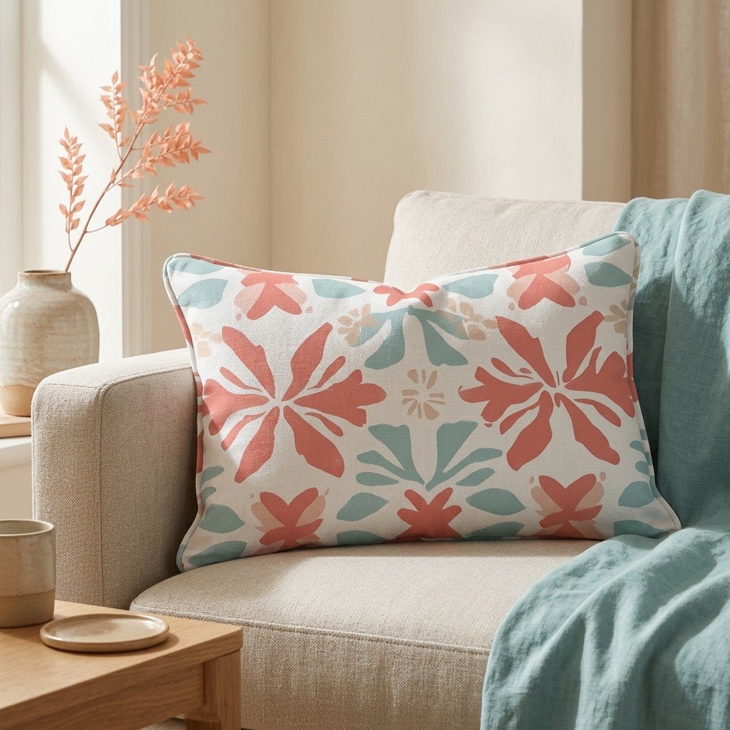 Summer Orange Throw Pillow - Lemon Park