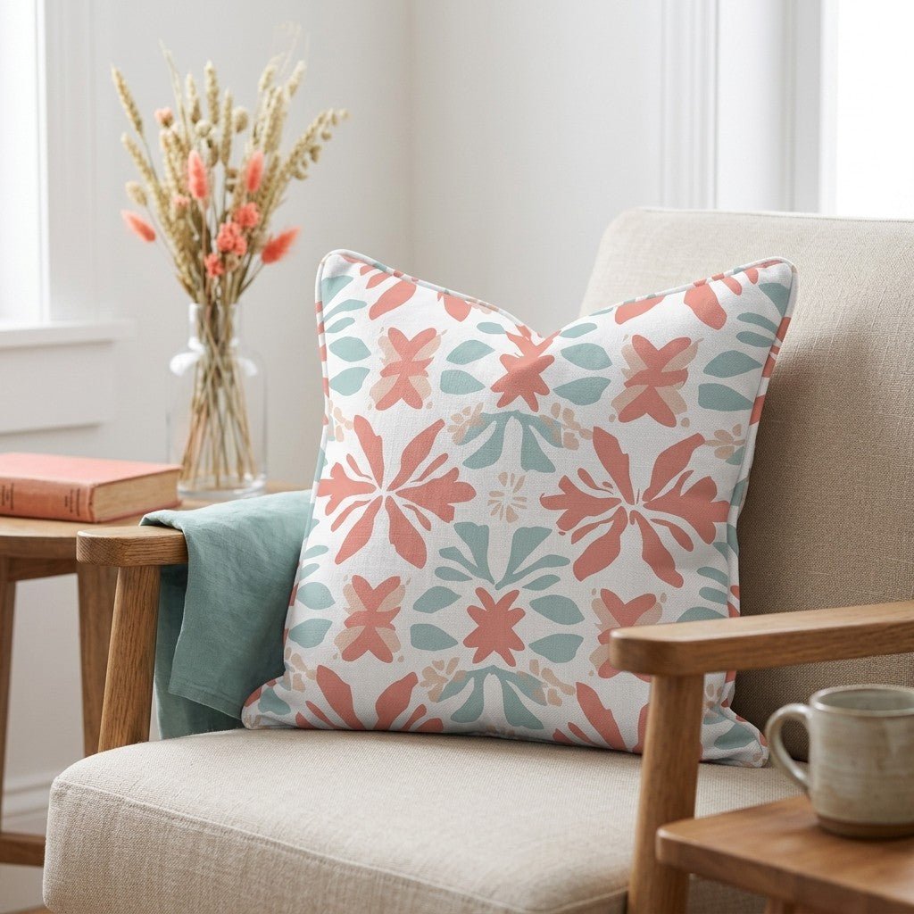 Summer Orange Throw Pillow - Lemon Park