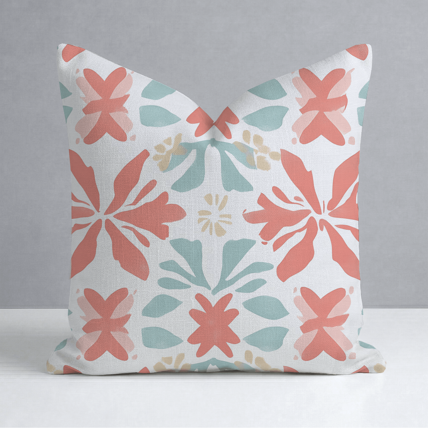Summer Orange Throw Pillow - Lemon Park
