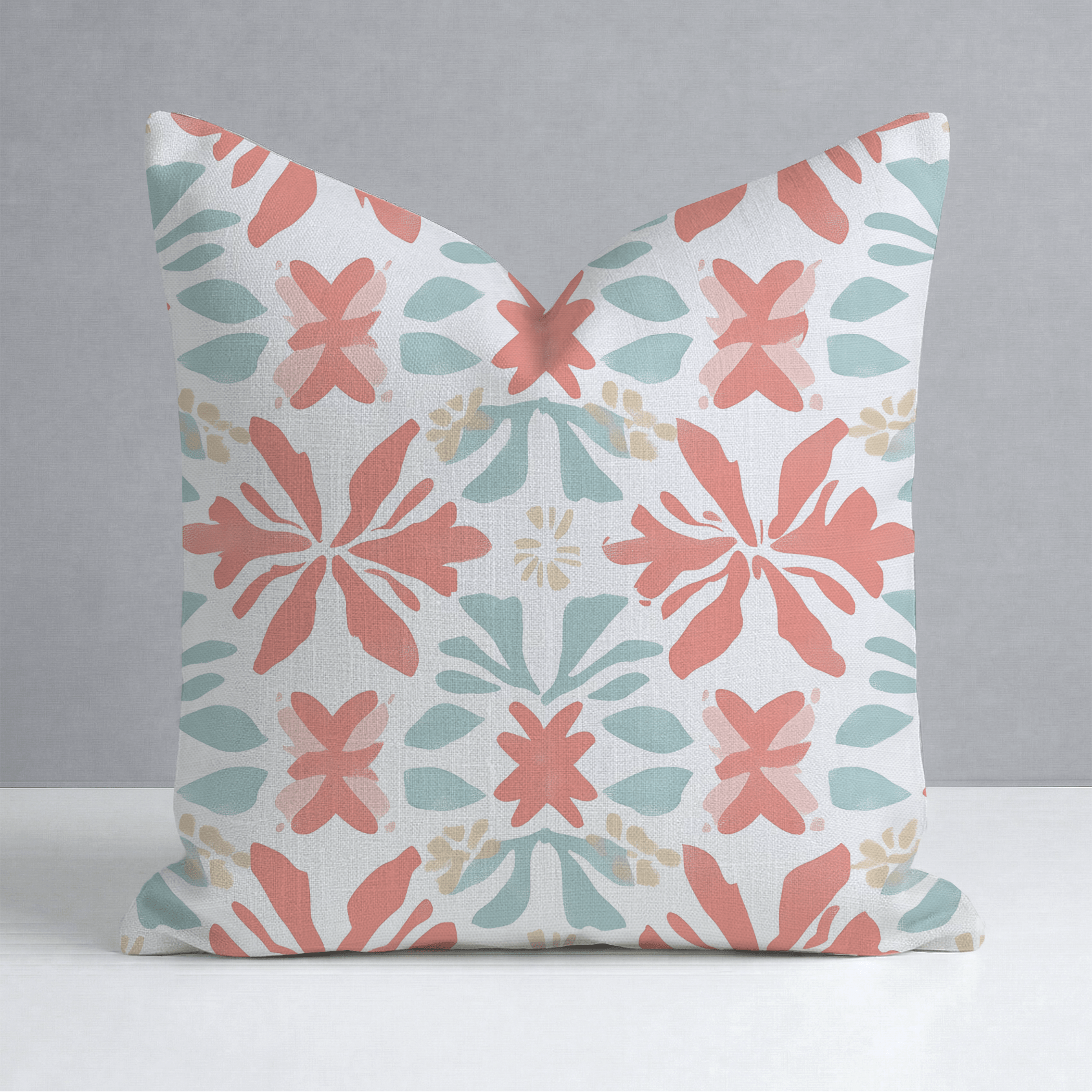 Summer Orange Throw Pillow - Lemon Park