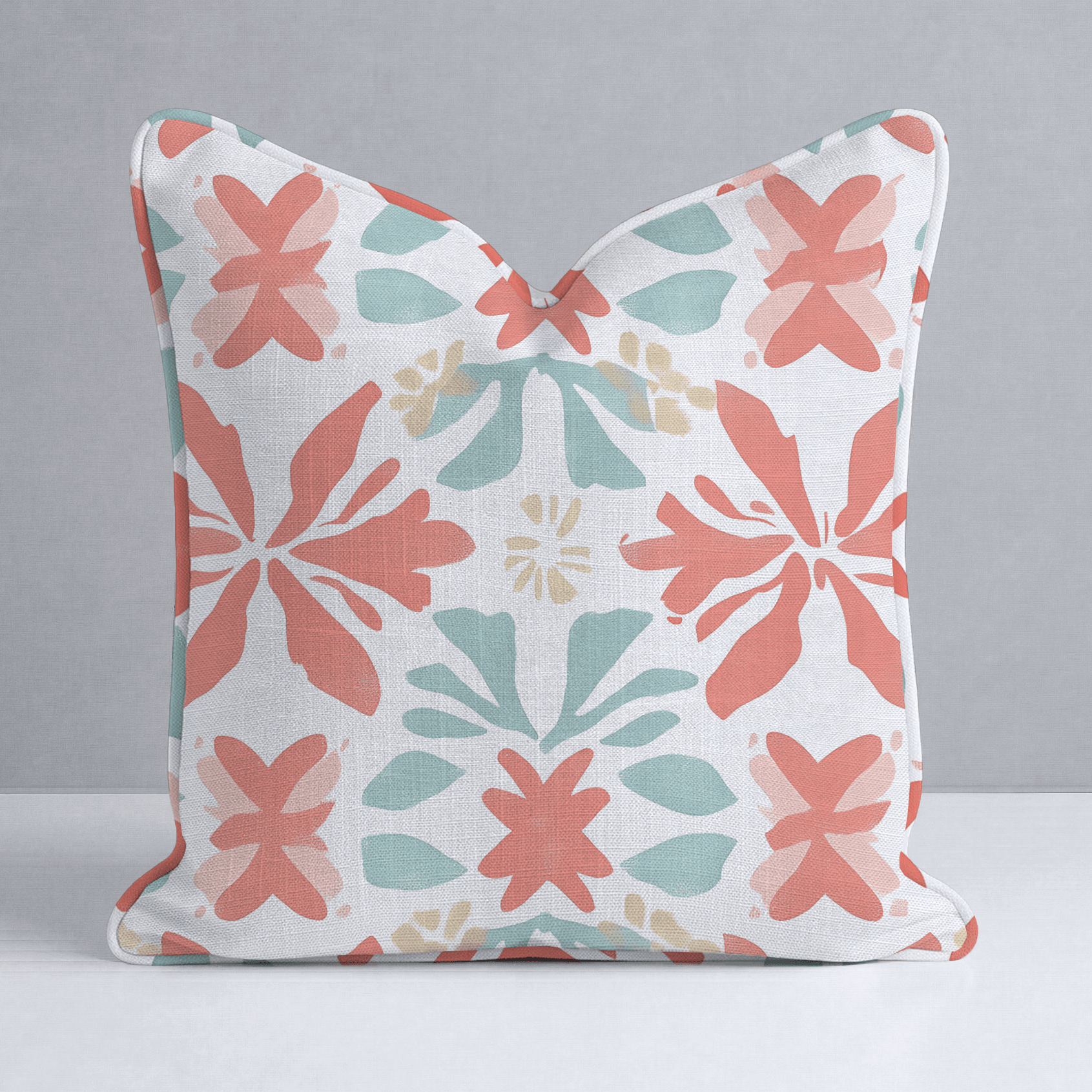 Summer Orange Throw Pillow - Lemon Park