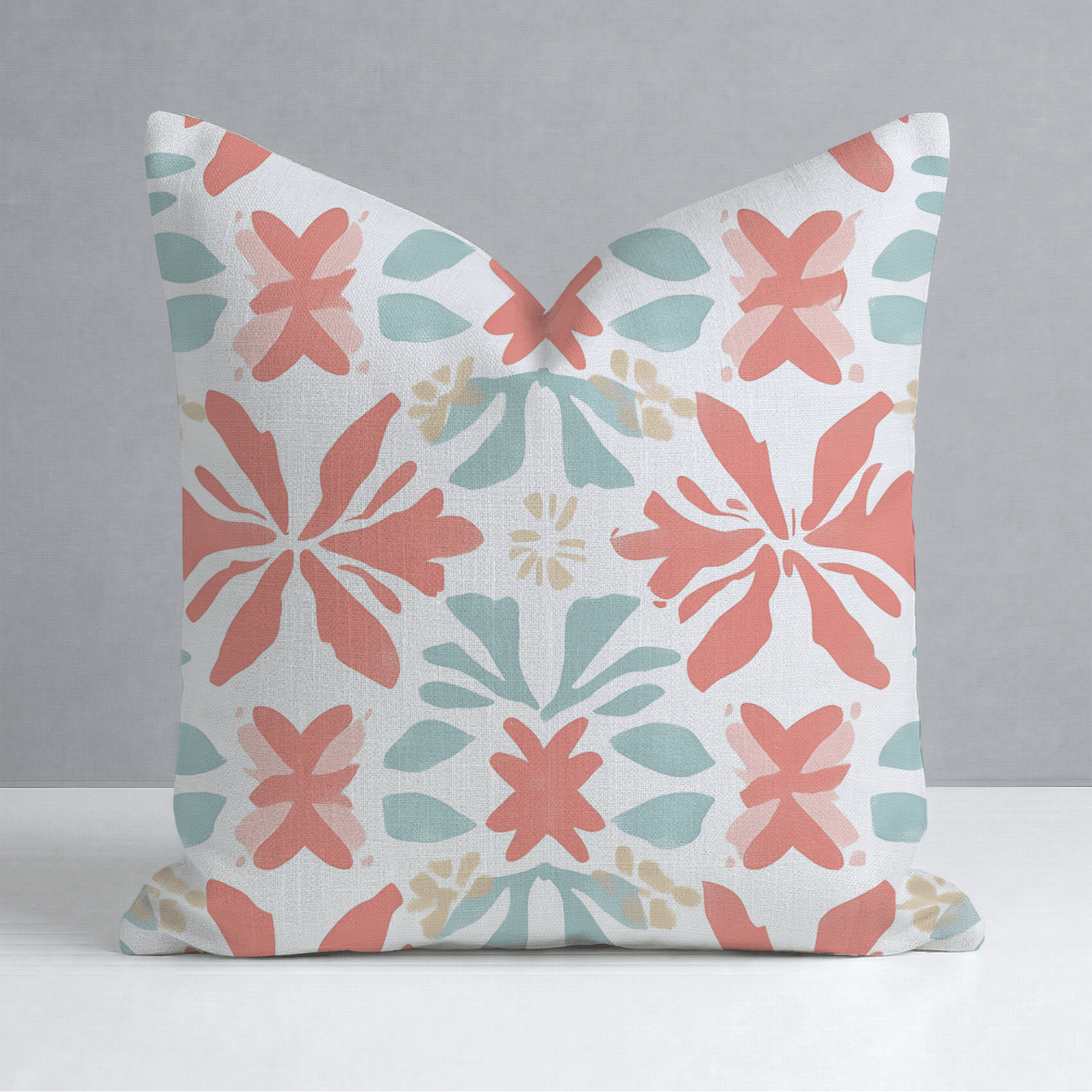 Summer Orange Throw Pillow - Lemon Park