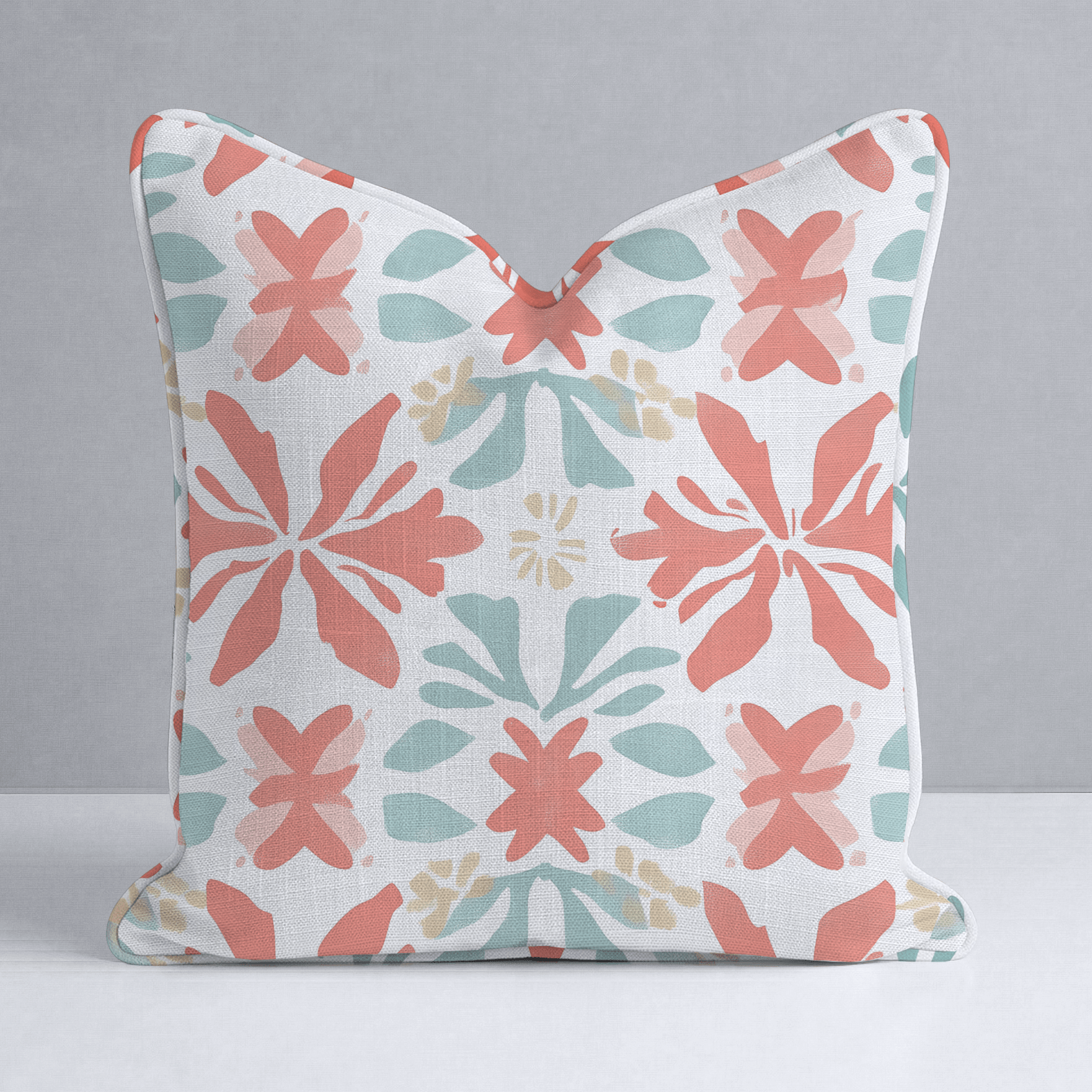 Summer Orange Throw Pillow - Lemon Park