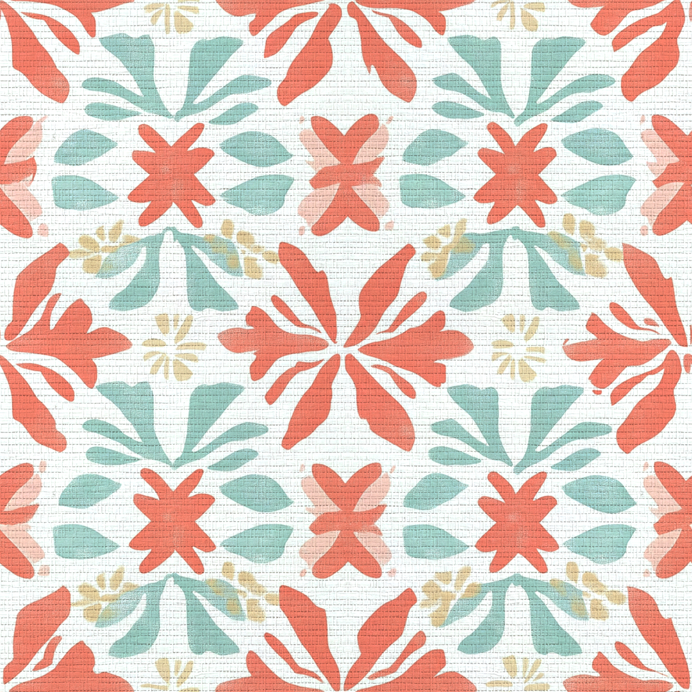Summer Orange Faux Grasscloth Wallpaper