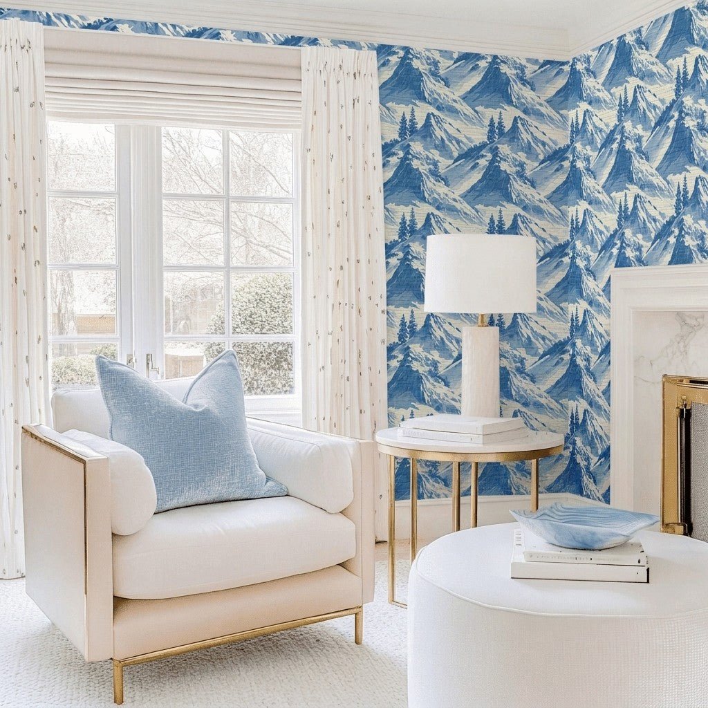 Sun Valley Faux Grasscloth Wallpaper - Lemon Park