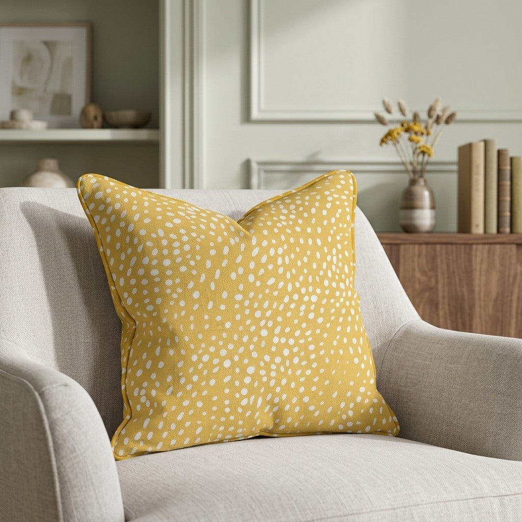 Sunny Speckle Throw Pillow - Lemon Park