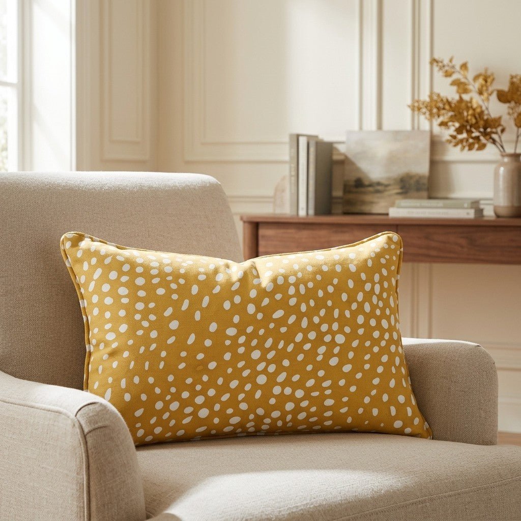 Sunny Speckle Throw Pillow - Lemon Park
