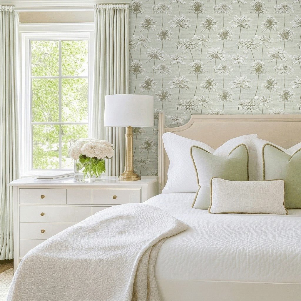Sunset Blvd Faux Grasscloth Wallpaper - Lemon Park