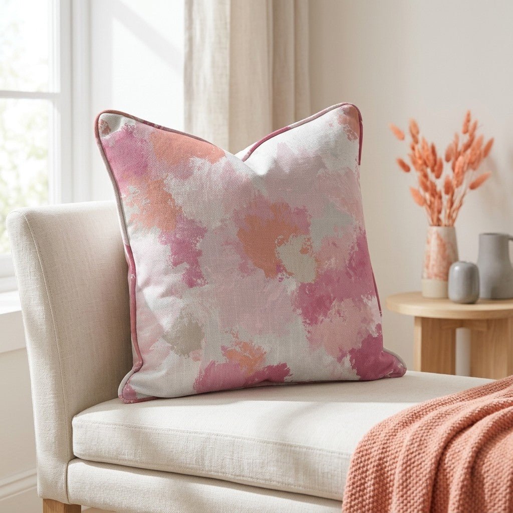 Sunset Swirl Throw Pillow - Lemon Park