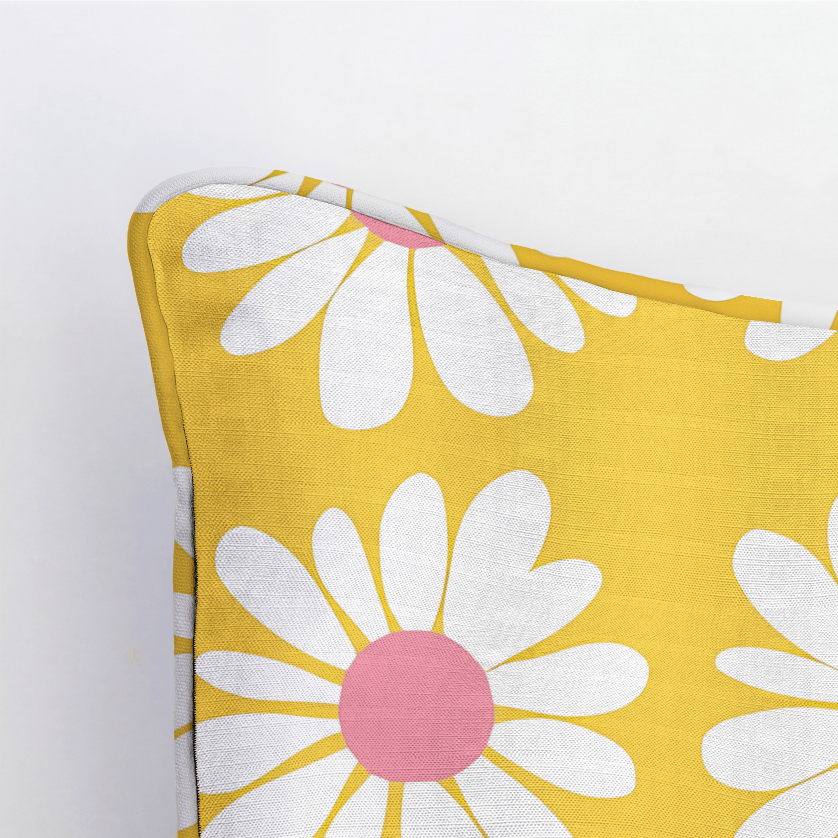 Sunshine Daisies Throw Pillow - Lemon Park