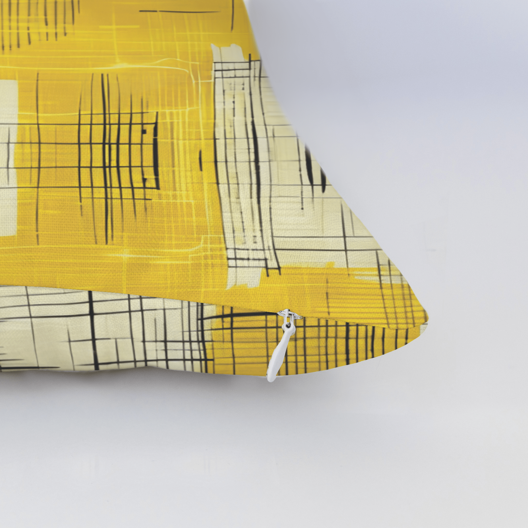 Sunshine Sketch Throw Pillow - Lemon Park