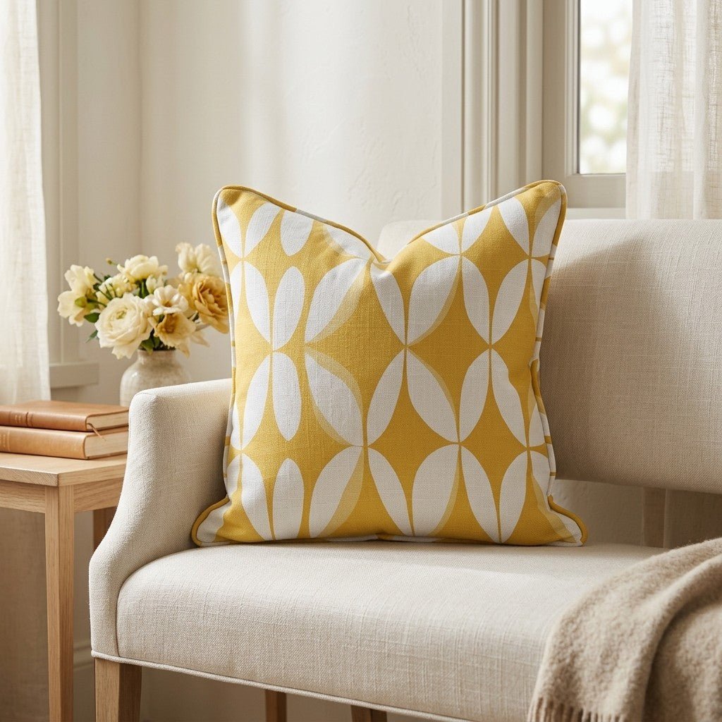 Sunshine Swing Throw Pillow - Lemon Park