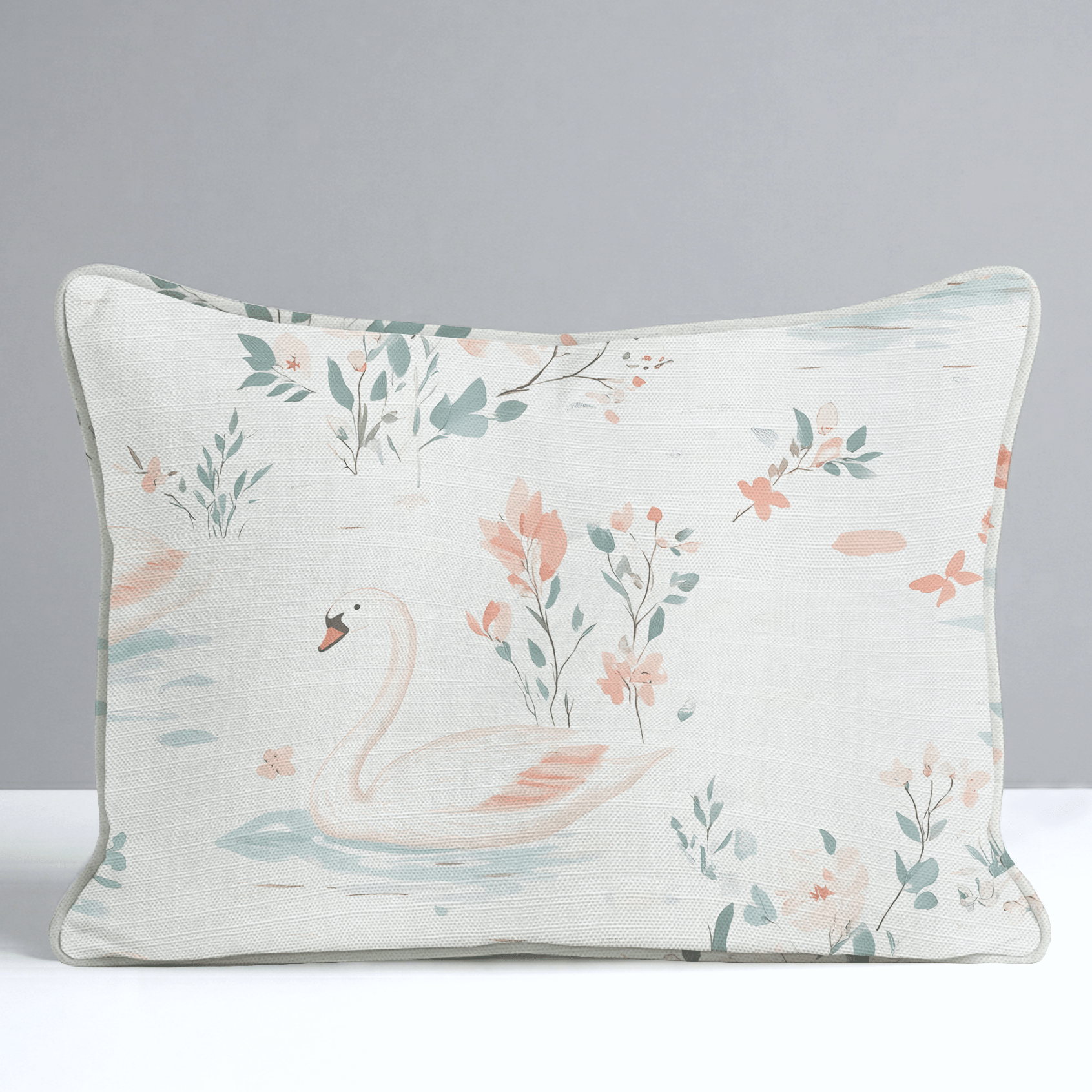 Swan Lake Throw Pillow - Lemon Park
